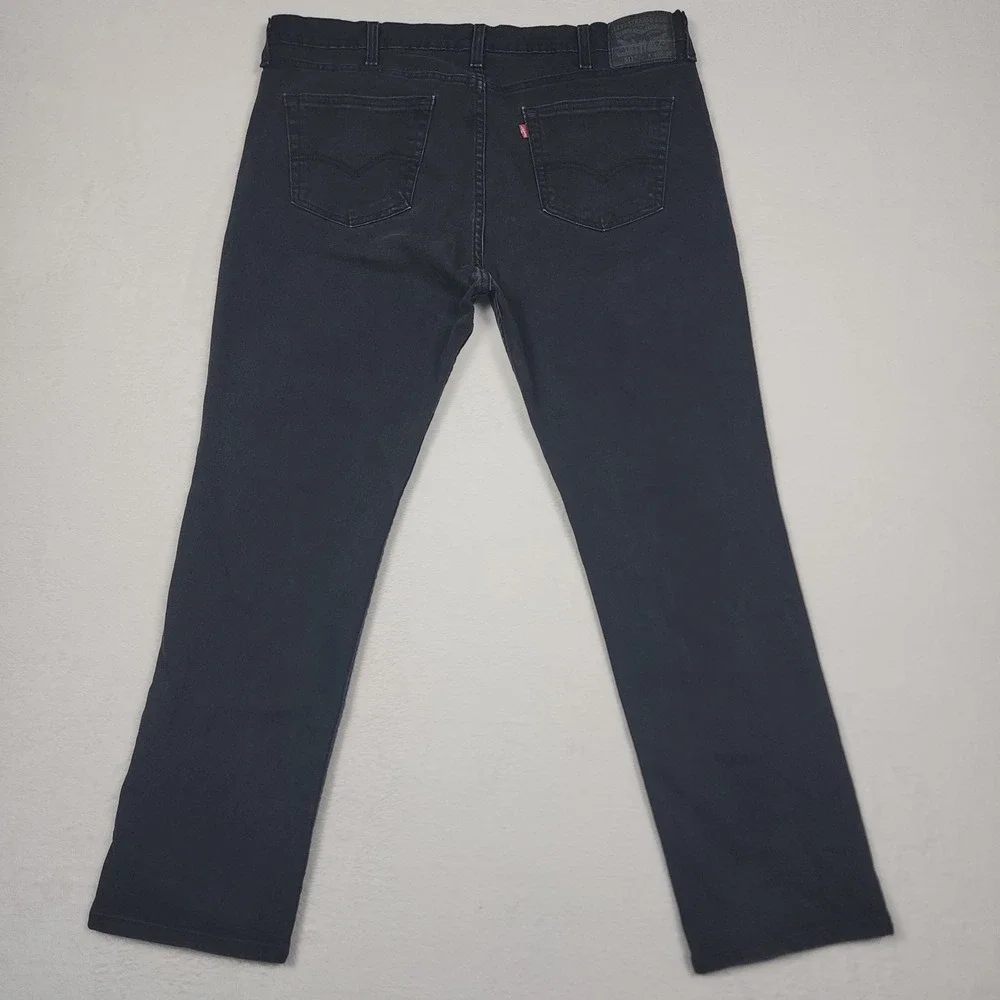 Levis 511 Jeans Mens 40x30 Black Slim Fit Stretch Denim Tapered Leg